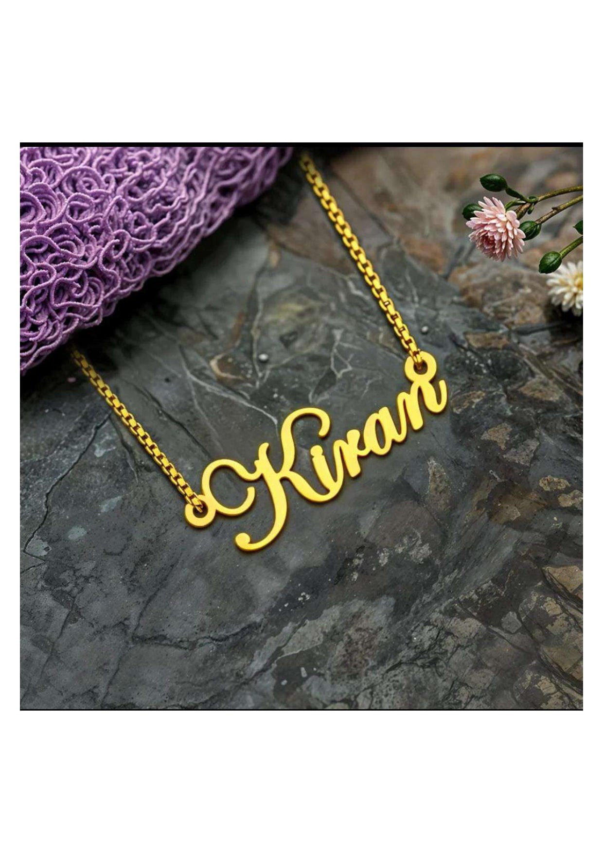 Customized Gold Plated Name Necklace – Personalized Jewelry Gift