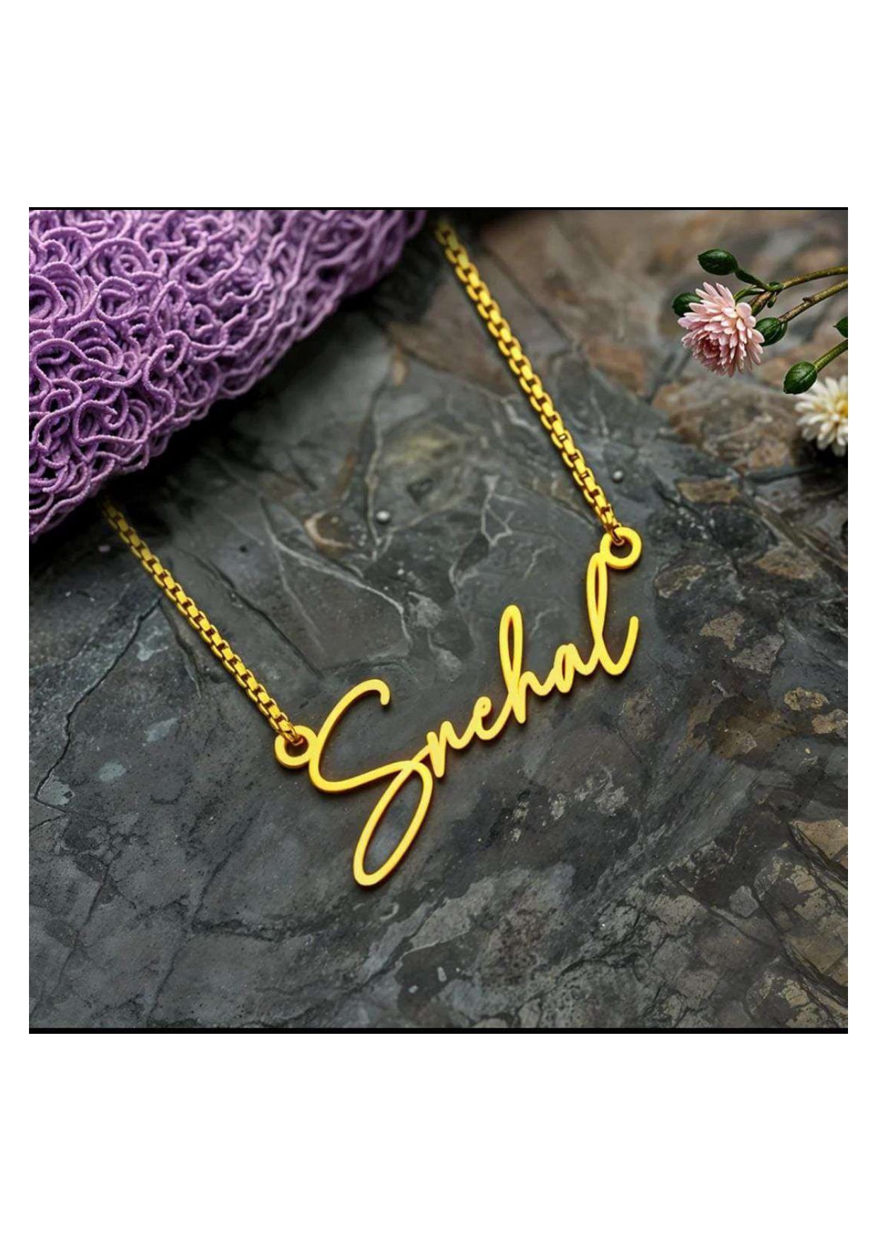 Custom Gold Plated Name Necklace – Personalized Signature Style Jewelry
