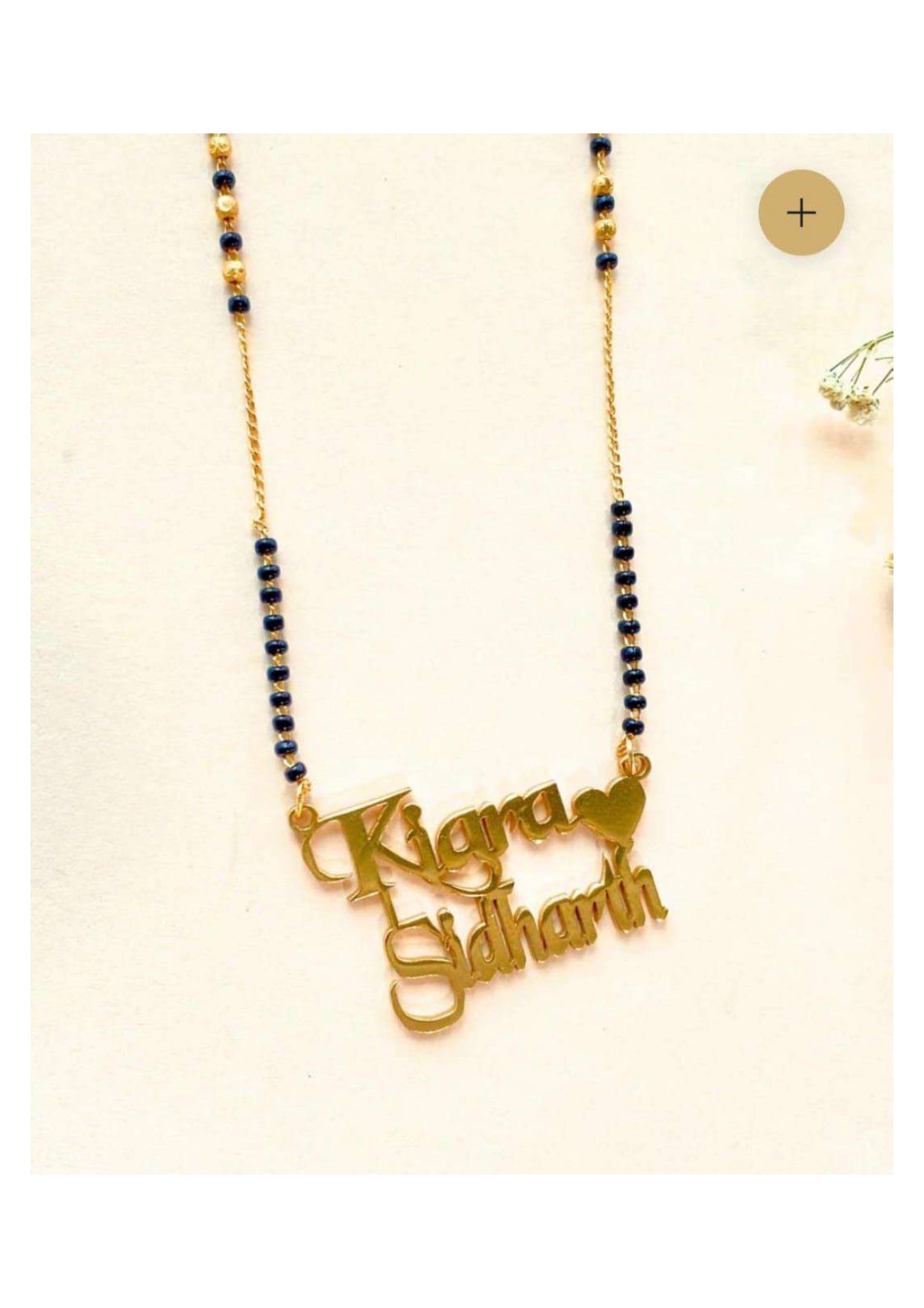 Personalized Name Mangalsutra – Custom Couple Name Design